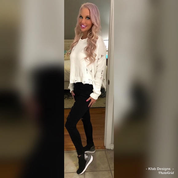 ❤️LAST 1! ⚡️Stretchy High Waist Distressed Jeans! - Picture 6 of 8